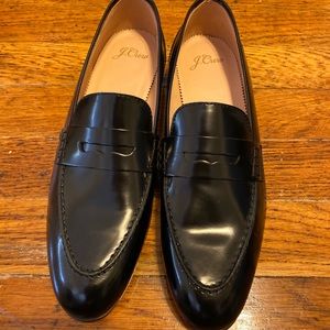 JCrew Black Leather Loafer